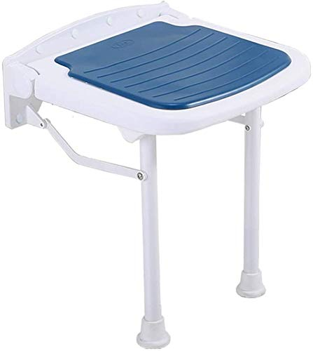 Duschsitz Duschhocker Duschhocker Badehocker Badezimmersitz Klappbarer Hilfshocker zur Wandmontage (Blau)