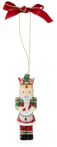 Spode Décoration de sapin de Noël en tartan casse-noisette – Décoration festive, boule fantaisie pour décoration saisonnière – Ornement souvenir de vacances idéal pour Noël – Ornement de collection