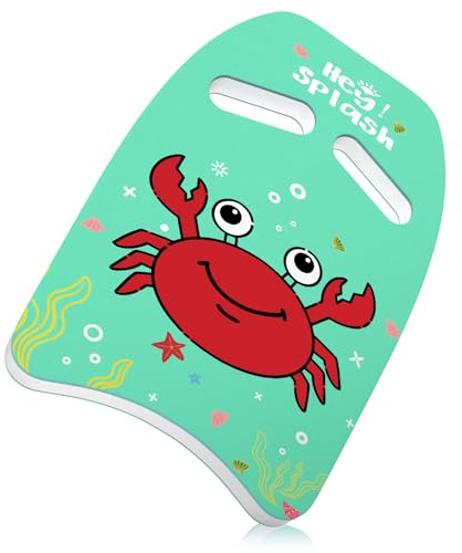 HeySplash Schwimmbrett mit Griffen, Kickboard für Kinder ab 3-6 Jahren | Stabiles Schwimmbrett mit Griffen, leichtes Auftriebsmaterial, perfekt zum Schwimmtraining im Schwimmbad