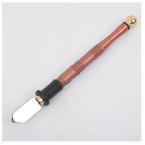 MIUYTRN Cortador de vidrio de diamante, cortador de vidrio, cerámica, porcelana, cuchillo de corte, cortador de vidrio profesional con rodillo de diamante afilado y anticaída. cuicui