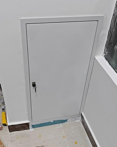 Aluminiumåtkomstdörr med nyckel och lås, ljudisolerad inspektionspanel, vattentät åtkomstlucka, stora VVS-täckplattor (50 x 55 cm, 20 x 22 tum) för underhåll