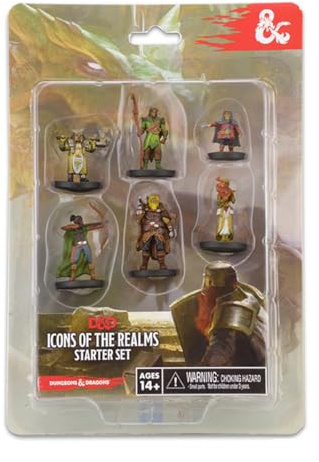 WizKids D&D Icons of the Realms: Starter Set , DnD Miniatures