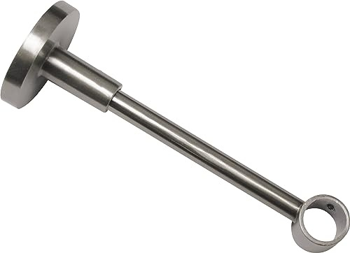 Gardinia Träger geschlossen für Ø 16 mm edelstahl-optik 13,5 cm, Metall