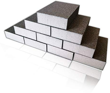 10x Profi Schleifschwamm Set Schleifklotz Schleifvlies Holz Körnung 180 sehr fein