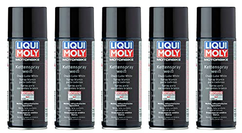 ILODA 5X Original Liqui Moly 400ml Motorbike Kettenspray Weiß Chain Spray White 1591