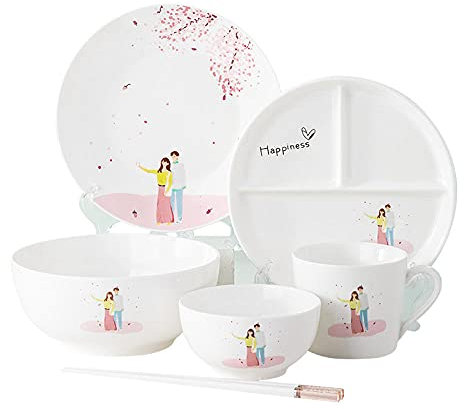 Set di piatti da tavola in ceramica Ciotole e piatti da 16 pezzi per la casa giapponese e coreano creativo set di stoviglie Jingdezhen regalo