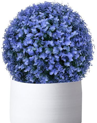 ATYUJKB Pianta Finta Grande 45cm, Palla di Bosso Artificiale Piante Finte, Erba Artificiale Palla, Sfera Bosso Artificiale, Palla Topiaria a Pianta Artificiale, Sfera di Plastica Simulata Verde
