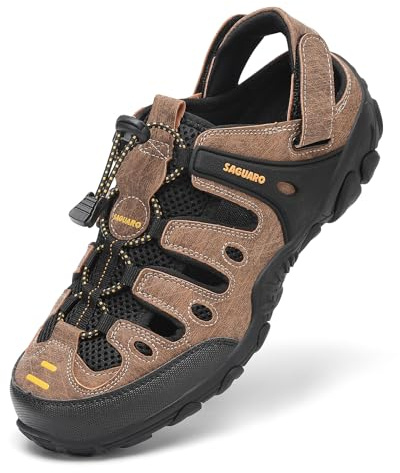 SAGUARO Sandalias de Trekking Hombre | Cómodas, Transpirables, Deporte