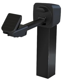 PORTAC Arrêt universel 360° pour portail manuel - Noir, Longueur de tube (mm) : 250