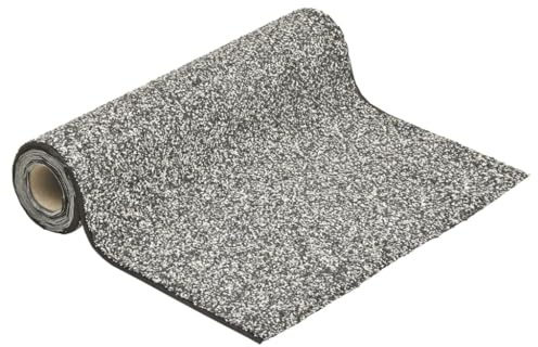 vidaXL Steinfolie, Steinfolie für Teich Teichrand Bachlauf Ufer, Teichfolie Kiesfolie Teichzubehör, Natürliches Design, Grau 600x100cm