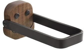 Generisch Handtuchhalter Handtuchhalter Ohne Bohren Handtuchstange Wand Aluminium Badetuchstange Selbstklebend Badetuchhalter Holz Handtuchhalter für Badezimmer Küchenschrank Waschtisch Mattschwarz 3