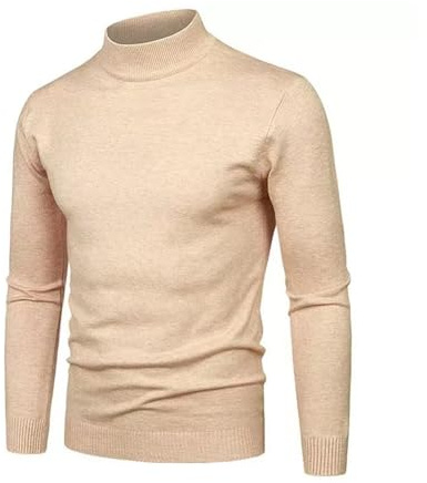 Mymyguoe Pull à col roulé thermique pour homme avec doublure en polaire - Thermo-Sous-vêtement de haute qualité - Manches longues - Thermo-Chemise - Sous-vêtement fonctionnel - Haut - Pull à col roulé