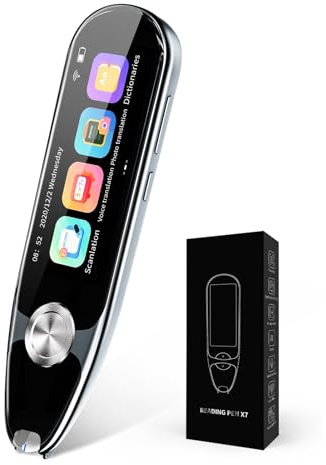 Pen Scanner OCR Digital Scanning Übersetzungsstift 112 Sprachen Scanner Übersetzer, Text-to-Speech, Textauszug, Sprachübersetzer Gerät Scanning Reader Stift Geeignet für Sprachlerner