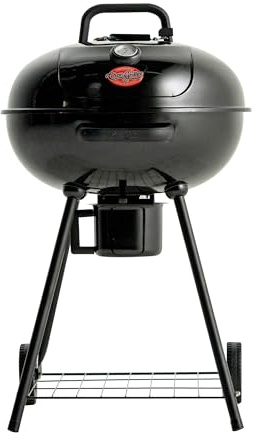 Char-Griller CG30040725 56 cm (22 tum) vattenkokare kolgrill och rökare – stål, svart – 363 kvm. in. Matlagningsområde
