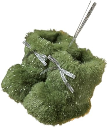 Llamativo adorno de bota de Navidad para decoración del hogar y accesorios de fiesta de invierno, decoración de botas de invierno de felpa