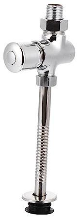 Veemoon Valve de Chasse Urinoir Manuelle Mécanisme Chasse Eau Wc avec Temporisation Outil de Rinçage Compact pour Salle de Bain et Toilettes