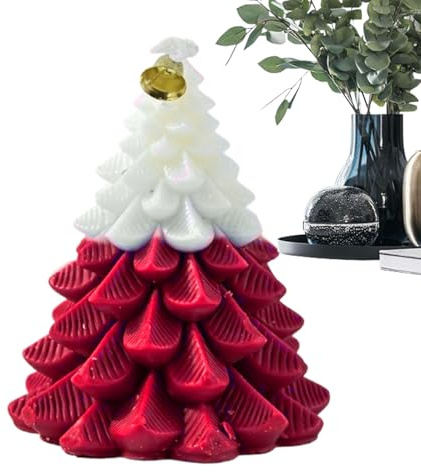 Xijobido Candela Di Natale - Decorazione A Forma Di Albero - Profumate Per L Ambiente Della Casa | Per L'Atmosfera Di Inverno, Di Halloween, Delle Feste, Dei Compleanni E Delle Vacanze