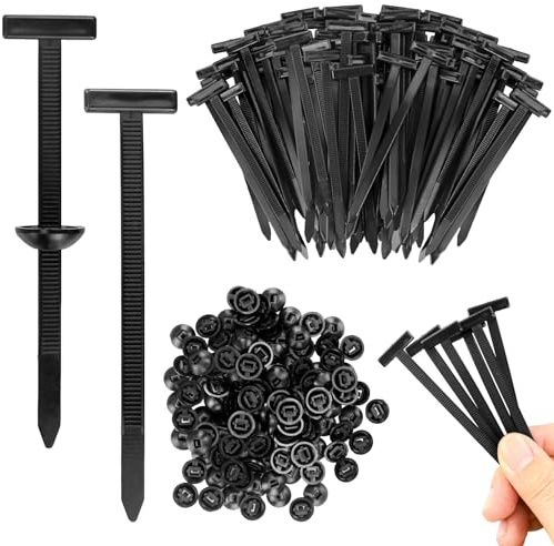 120 bridas universales para cables de coche, sujetacables de plástico para herramientas, remaches de plástico para coche, clips de sujeción resistentes para parachoques, color negro