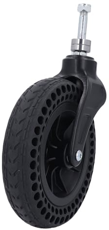 HELEVIA Universelle de 8 Pouces, Remplacement de Roue Solide en Caoutchouc TPE Antidérapant pour Chariot avec une capacité de Charge de 75 Kg