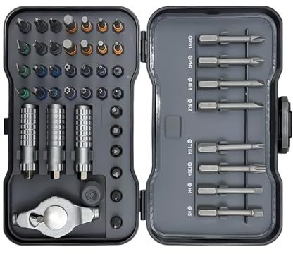 Serie de destornilladores de trinquete magnético,Portable Ergométrico Multi-| Kit de destornilladores reversible magnético - Reparación del hogar coche DIY bicicleta ordenador reloj gafas