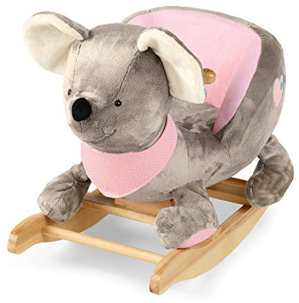 Sterntaler Schaukeltier, Maus Mabel, Alter: 12-36 Monate, Grau/Mehrfarbig