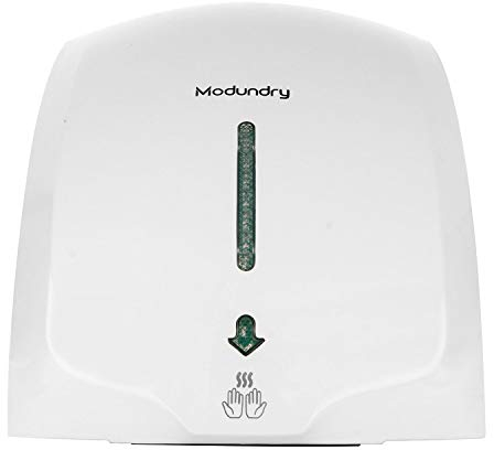 Modundry Secador de Manos Electrónico con Sensor, Secadora de Manos Comercial y Hogar, ABS 2000W, Montado En La Pared - Color Blanco