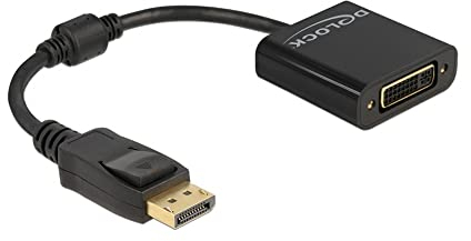 Delock Adattatore DisplayPort 1.2 maschio a DVI femmina 4K passivo nero