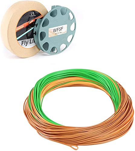 MAXIMUMCATCH Spezielles Design Perception Fliegenschnur, mit 2 Schlaufen schwimmende Fliegenfischen Schnüre 90/100ft in 4-8wt (WF6F)