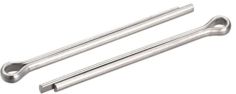 sourcing map 15 Stück Splintstift Geteilter Splint Befestigung Edelstahl Clip Sicherungssplinte für Automobil Mechanik 3 mm x 50 mm