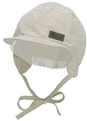 Sterntaler Unisex Kinder Schirmmütze Ringel Kindermütze, Dunkelgrün, 47 EU