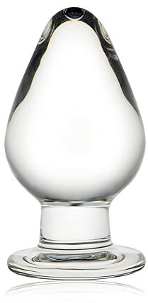 Glas Analplug Butt Plug Kristall Analdildo Sexspielzeug Glasdildo 10.5 * 6cm Analsexspielzeug für Frauen Männer Paare Prostata Massage Buttplug Trainer Glasplug Sex-Toys