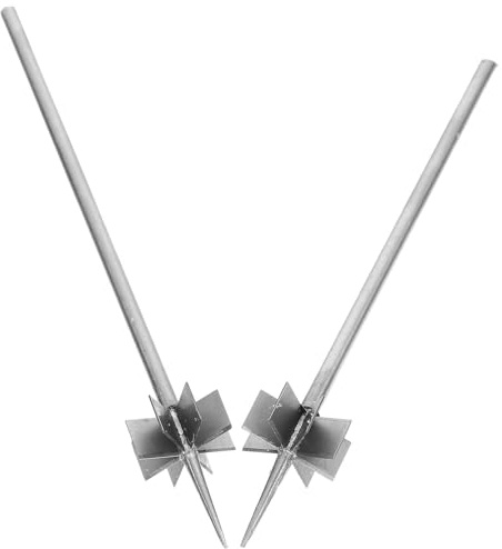 Angoily 2 Stücke Pflaumenblüten Zwiebelschneider Stahl Stahl Plum Blossom Zwiebelschneider Edelstahl Zwiebel Messer zum Schneiden von Gemüsezwiebeln Grüne Paprika Gemüseschneider Küchenwerkzeuge