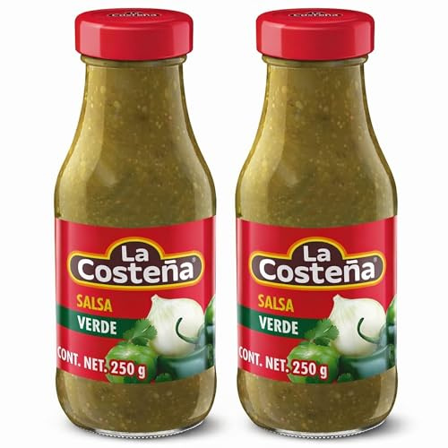Blue Nile Foods Authentic Mexican Flavor with La Costena Salsa Verde - Zesty Taste, Tomatillo Base, Jalapeno Kick, Ready-to-Use, Net Weight 250g - Pack of 2