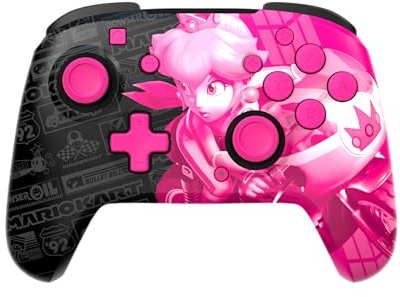 PDP Rematch GLOW drahtlos Controller Grand Prix Peach Nintendo Switch