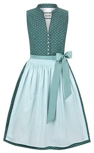 Stockerpoint Damen Dirndl Linda I Größe 32-48 I Bequemes Trachtenkleid mit Schürze & liebevollen Details I Atmungsaktiv & pflegeleicht I Perfekt für Trachten & Festlichkeiten