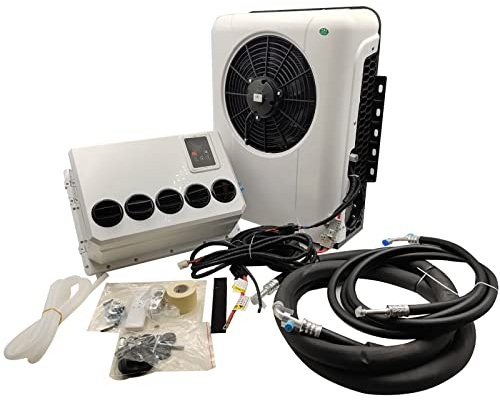 Aire acondicionado universal eléctrico para caravana, camión, furgoneta, nueva energía, unidad de CA dividida de 6600 BTU para camiones y furgonetas