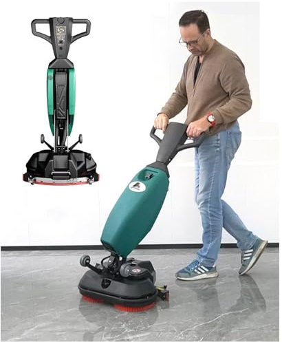 Spazzatrice portatile con batteria da 80 min, larghezza 56 cm, efficienza 1750 m²/h, rotazione a 360° per una facile pulizia in hotel, fabbriche, centri commerciali