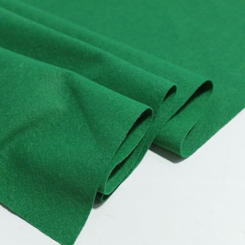 TOLKO 50cm Bastelfilz leichter Filzstoff Meterware | 1 mm dick | Filzmatte Untersetzer Dekofilz Taschenfilz zum Nähen und Basteln | 190 cm breit | Nadelfilz Filz Meterware (Grün)