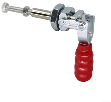 Knebelklemme, 91 kg, Kapazität für Holzbearbeitung, Schweißen und Elektronikmontage, Push-Pull-Handwerkzeug mit verzinkter Karbonstahl-Konstruktion, roter Griff, GH-36202M