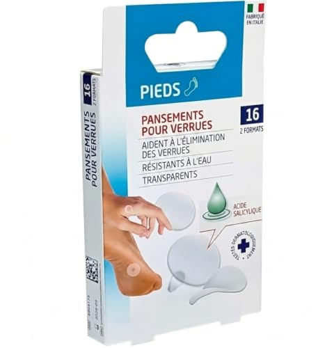 16 Pansements Occlusifs Hypoallergéniques pour Verrues – Traitement Discret et Efficace – Adhérence Longue Durée – Convient Peaux Sensibles (1)
