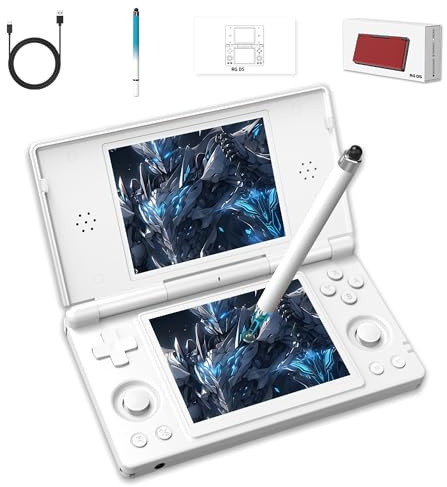 RG DS Android 14 Console de Jeux Portable Rétro, Compatible Fonction IA, Émulateur Portable avec 25+ Émulateurs, Écran IPS OCA 4,0 Pouces, WiFi Bluetooth Sortie TV HD, Stylet (sans Carte, Blanc)