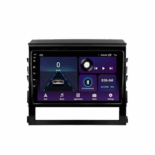 Carplay-Skärm för Toyota Land Cruiser 2016-2018 Röststyrning, Gps-Navigering, Med Kamera, Dashcam, Wifi, Bluetooth Bilradio Stereo Gps Navi, 8 Kärna 8G＋256G