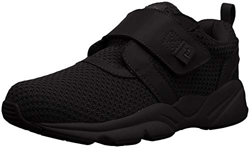 Propét Women's Stability X Strap Shoe, Black, 7.5 Narrow US