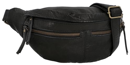Gusti Gürteltasche Leder Acton – Bauchtasche Leder Damen & Herren im Vintage-Stil - Geräumige Hüfttasche Herren & Damen mit 3 Fächern