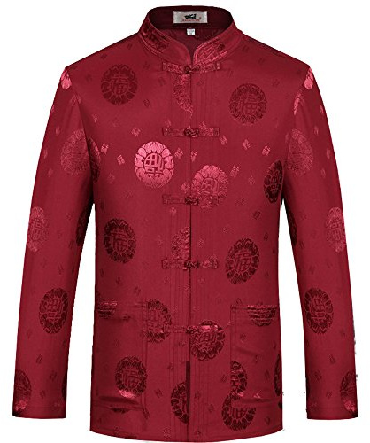 Chinese Tang Suit Brocade Kung Fu Jacket Martial Arts Shirt for Men&Women