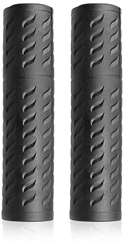 S.T.S. IBK Coppia manopole RevoGrip Bici universali Classiche 118mm Nere Bicicletta Impugnatura Nera Manubrio Antiscivolo Nero Manico Bici Mountain Bike City Unisex