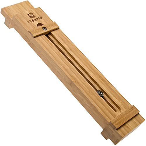 Skerper Sink Bridge SA002 Soporte de Piedra de Afilar Universal y Ajustable, Madera de Bambú