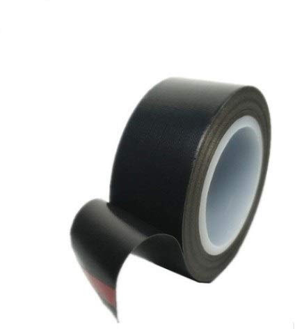 FBITE PTFE-Teflon-Klebeband, Hochtemperatur-Klebeband, zum Trocknen von mechanischem Förderband; Schweißdichtband, -196 °C - +300 °C, Dicke 0,18 mm, Länge 10 m (Schwarz/Schwarz/60 mm x 10 m x 0,18 mm)