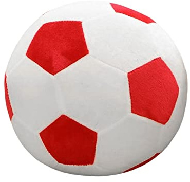 Moxeupon Fußball Plüschtier Spielzeug, Fußball Plüschkissen Stoffball Flauschige Fußballkissen Sportball Spielzeug Softball Fußball Plüschkissen Waschbar Spielbälle