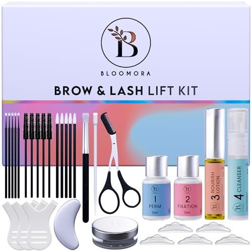 Kit Rehaussement 2 en 1 Cils & Sourcils - Brow Lift Solution - 15 Applications, Durée 6-8 Semaines